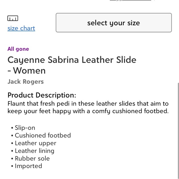 Jack Rodgers Cayenne Sabrina Leather Slide Women’s Size 7.5 NIB - Picture 7 of 7